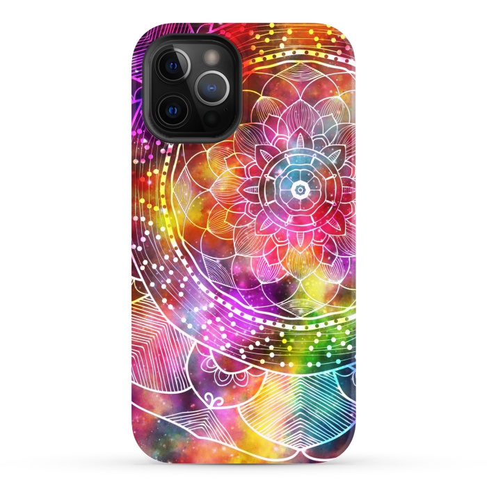 iPhone 12 Pro Max StrongFit Modern Design Galaxy Mandala by ArtsCase