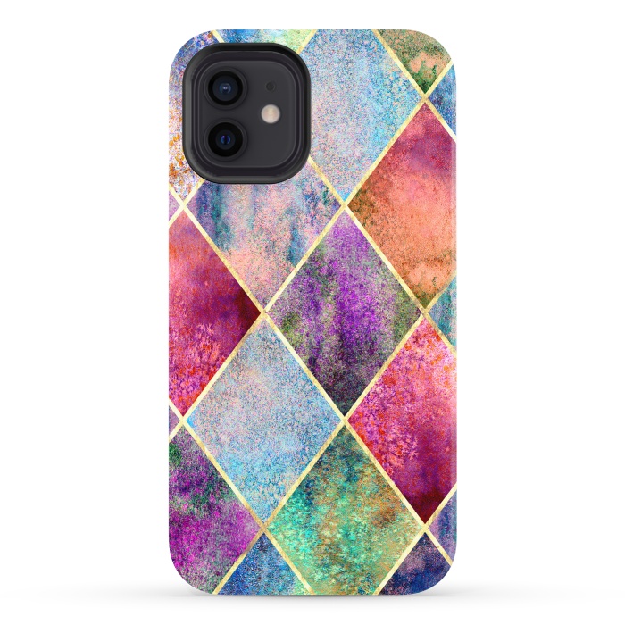 iPhone 12 StrongFit Plancha Geométrica Abstracta by ArtsCase