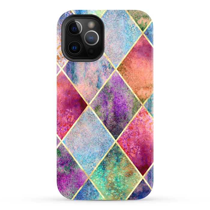 iPhone 12 Pro StrongFit Plancha Geométrica Abstracta by ArtsCase