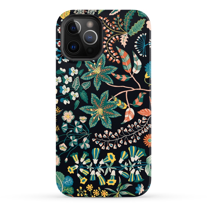 iPhone 12 Pro Max StrongFit Randomly Scattered Botanical Motifs by ArtsCase