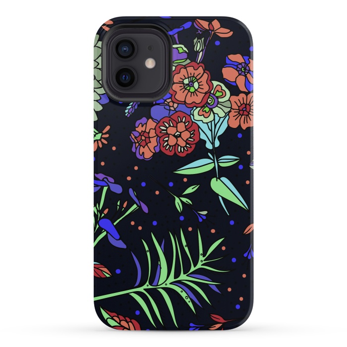iPhone 12 StrongFit Seamless Floral Pattern 333 by ArtsCase