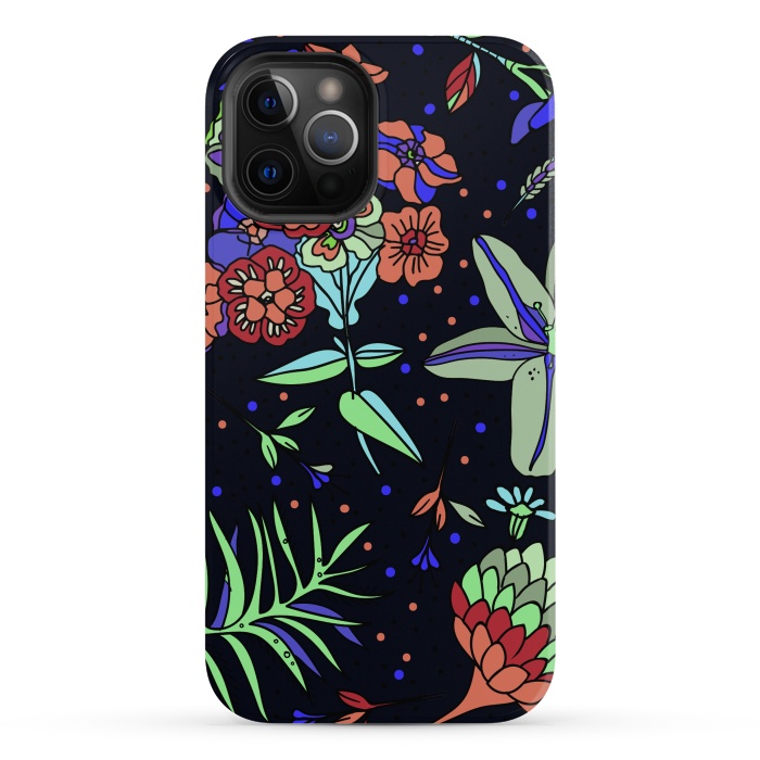 iPhone 12 Pro Max StrongFit Seamless Floral Pattern 333 by ArtsCase