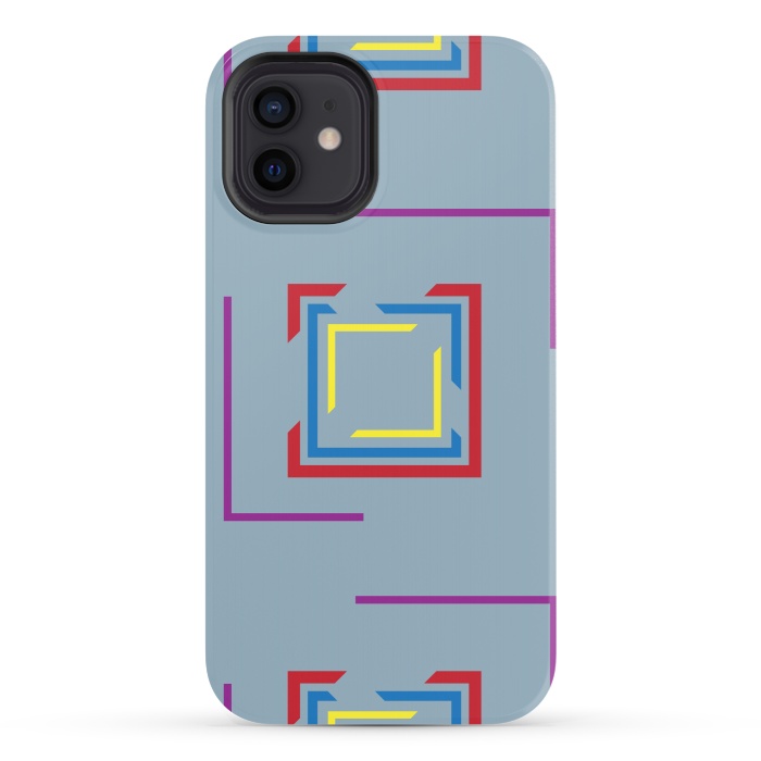 iPhone 12 StrongFit Seamless Pattern Blue by ArtsCase