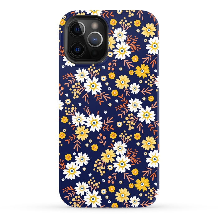 iPhone 12 Pro StrongFit Small Multicoloured Flowers by ArtsCase