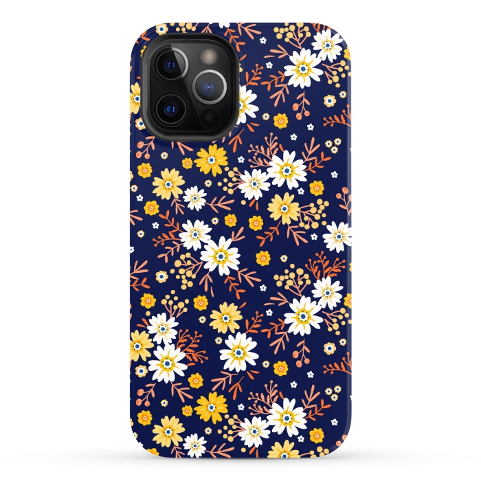 iPhone 12 Pro Max StrongFit Small Multicoloured Flowers by ArtsCase