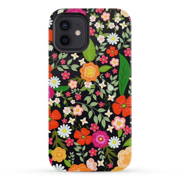 iPhone 12 mini StrongFit Summer Meadow Seamless Pattern by ArtsCase