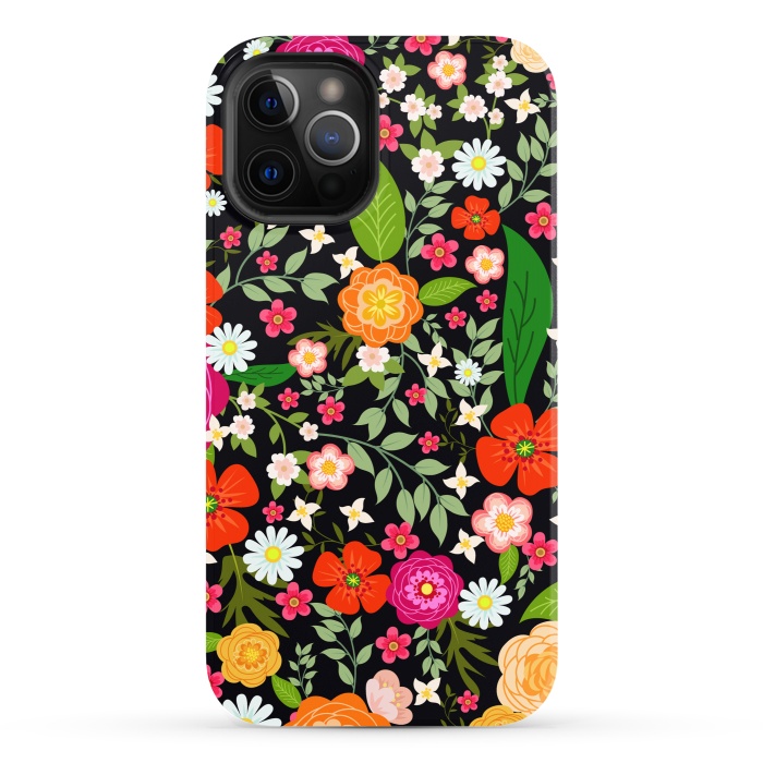 iPhone 12 Pro StrongFit Summer Meadow Seamless Pattern by ArtsCase