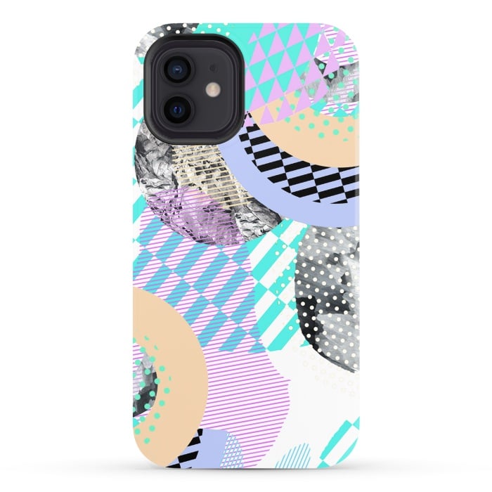 iPhone 12 StrongFit Colorful graphic pop-art collage por Oana 