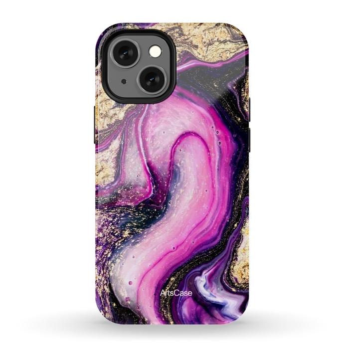 iPhone 12 mini StrongFit Violet Marble Design Pattern by ArtsCase