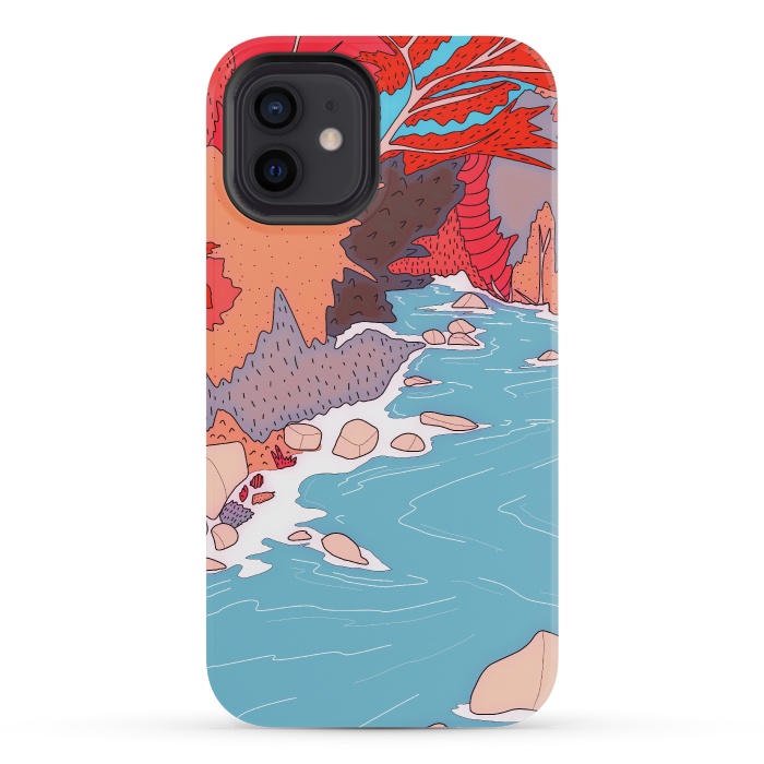 iPhone 12 mini StrongFit An autumn river stream by Steve Wade (Swade)