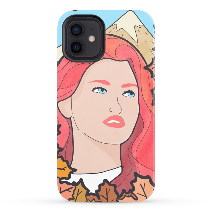 iPhone 12 StrongFit The autumn girl by Steve Wade (Swade)