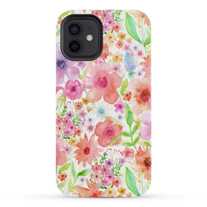 iPhone 12 mini StrongFit Spring flowers by Julia Grifol