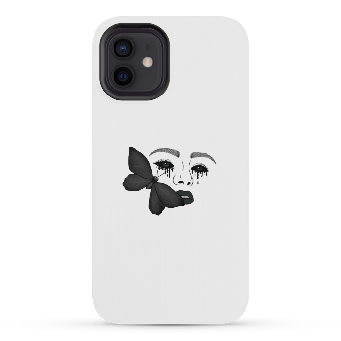 iPhone 12 mini StrongFit Black tears by Jms