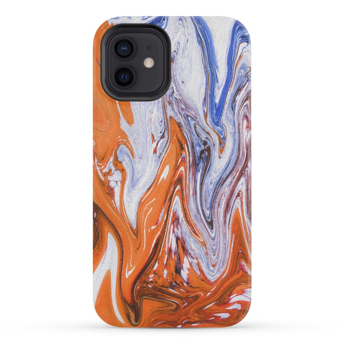 iPhone 12 mini StrongFit Abstract Marble-III by Creativeaxle