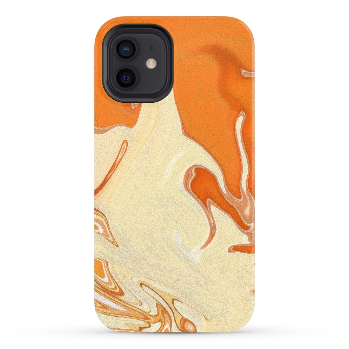 iPhone 12 StrongFit Abstract Marble-IV by Creativeaxle