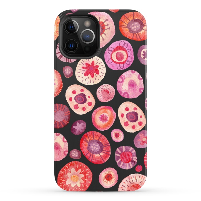 iPhone 12 Pro StrongFit All the Flowers Dark by Nic Squirrell
