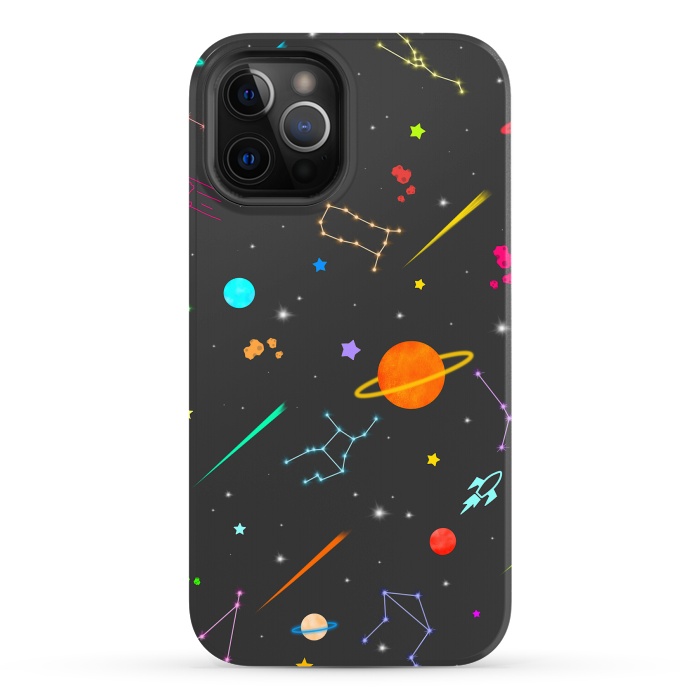 iPhone 12 Pro Max StrongFit Aesthetic colorful space by Jms