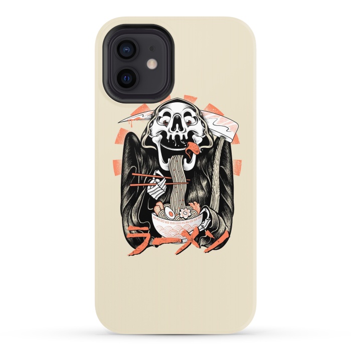 iPhone 12 StrongFit Grim Reaper Love Ramen by Afif Quilimo