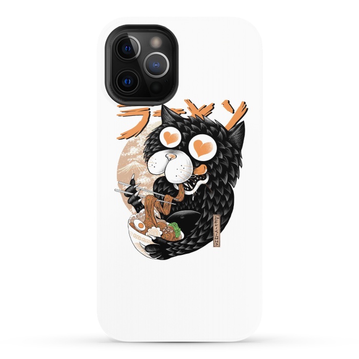 iPhone 12 Pro StrongFit Cat Love Ramen by Afif Quilimo