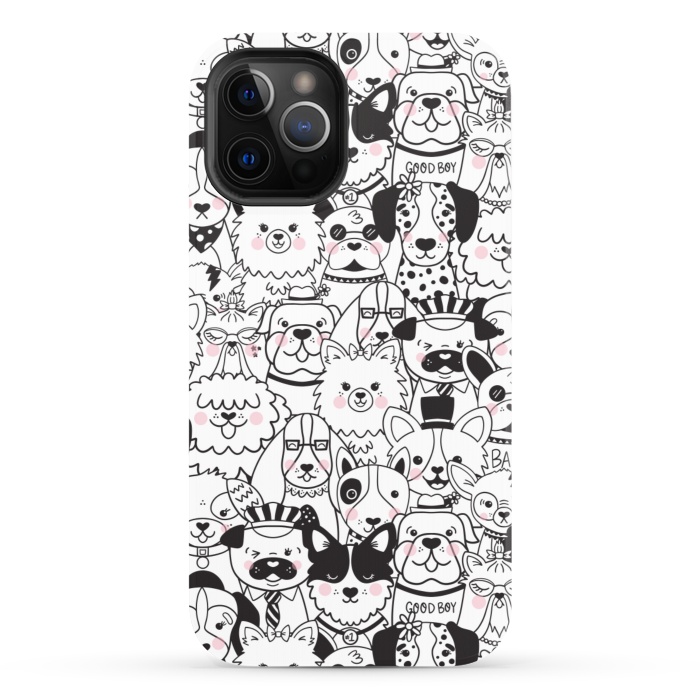 iPhone 12 Pro StrongFit Puppy Party by Noonday Design