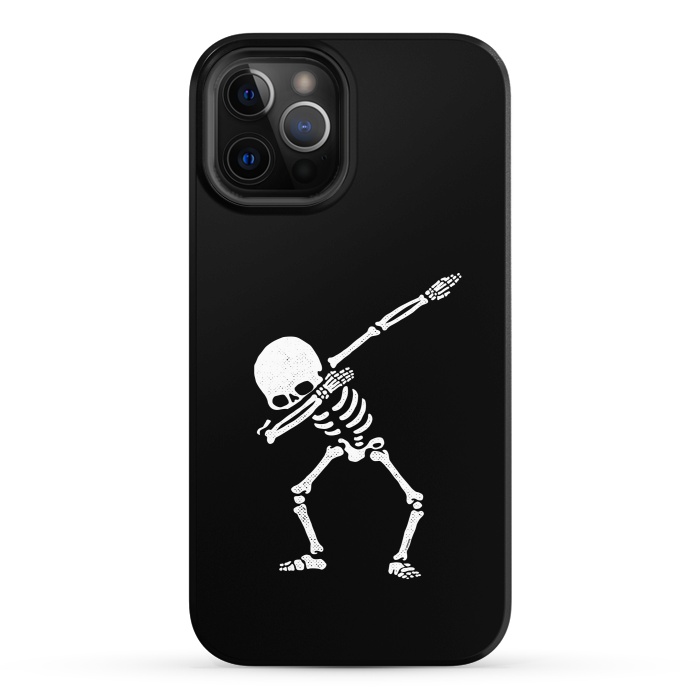 iPhone 12 Pro StrongFit Dabbing Skeleton Dab Pose Hip Hop Skull by Vó Maria