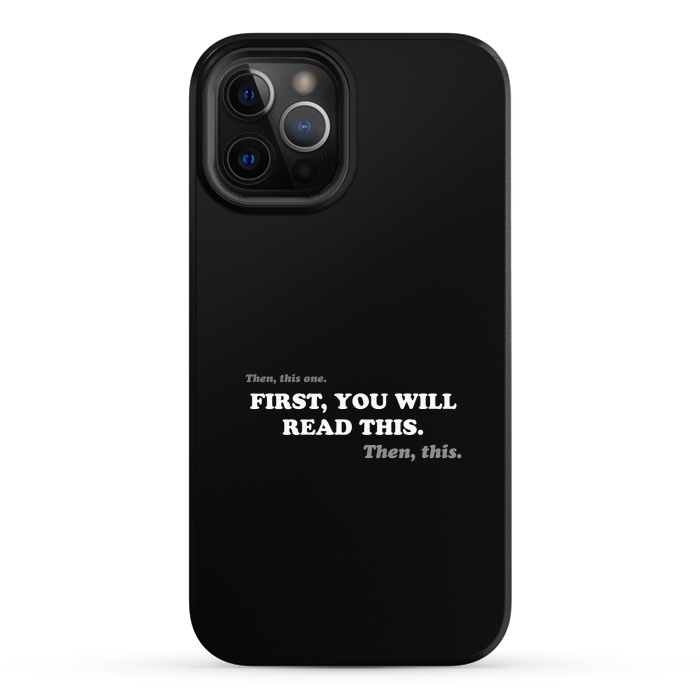 iPhone 12 Pro StrongFit Don't Read - Funny Book Lover by Vó Maria