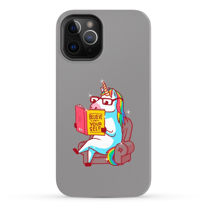 iPhone 12 Pro Max StrongFit Unicorn Believe Yourself Self Affirmation Book by Vó Maria