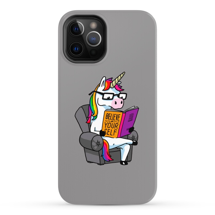 iPhone 12 Pro StrongFit Unicorn Believe Yourself Self Affirmation Book Vol 1 by Vó Maria