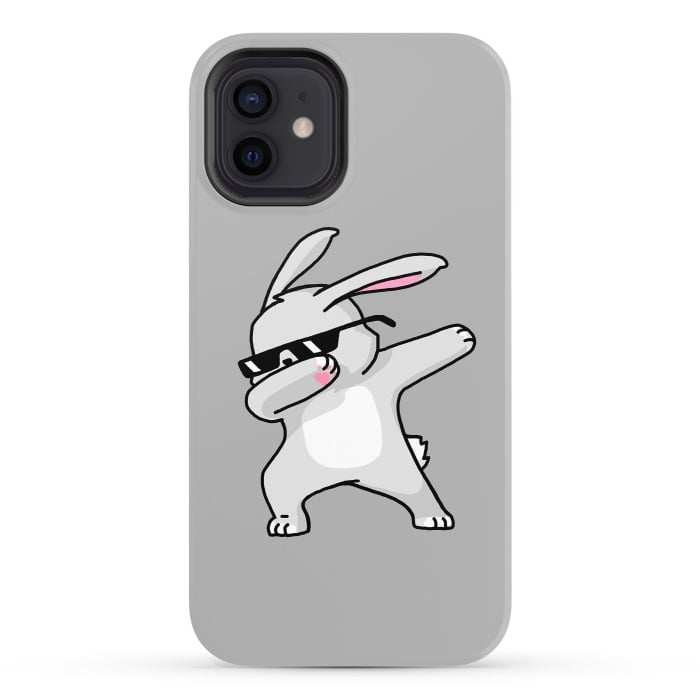iPhone 12 StrongFit Dabbing Easter Bunny by Vó Maria