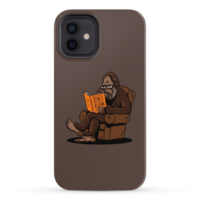 iPhone 12 StrongFit BigFoot Reading Book - Seeing is Believing by Vó Maria