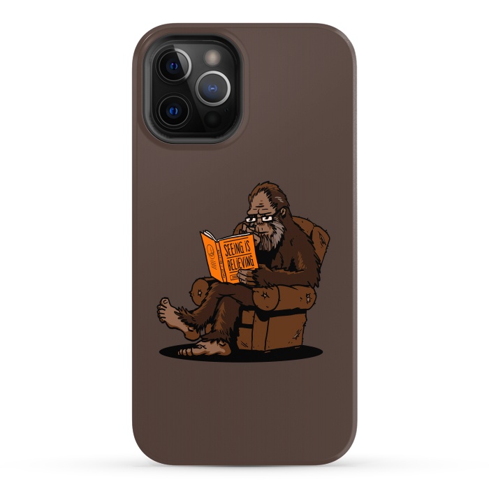 iPhone 12 Pro Max StrongFit BigFoot Reading Book - Seeing is Believing by Vó Maria