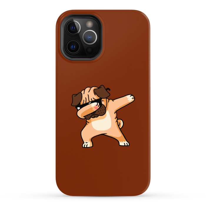 iPhone 12 Pro Max StrongFit Dabbing Pug 2 by Vó Maria
