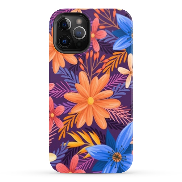 iPhone 12 Pro StrongFit beautiful tropical pattern by MALLIKA