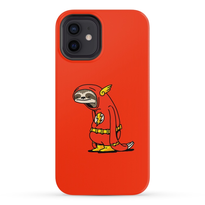 iPhone 12 mini StrongFit The Neutral Sloth Lazy Super Hero by Vó Maria