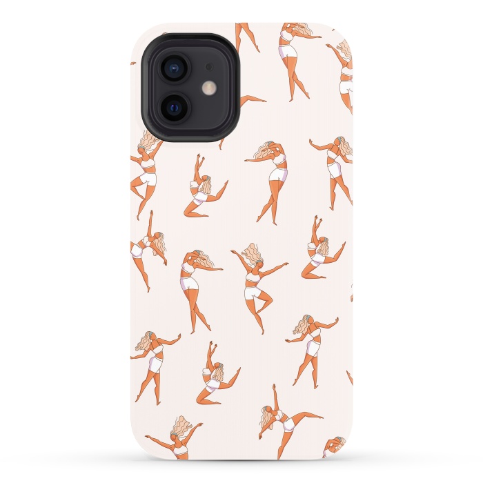 iPhone 12 StrongFit Dance Girl Pattern 002 by Jelena Obradovic