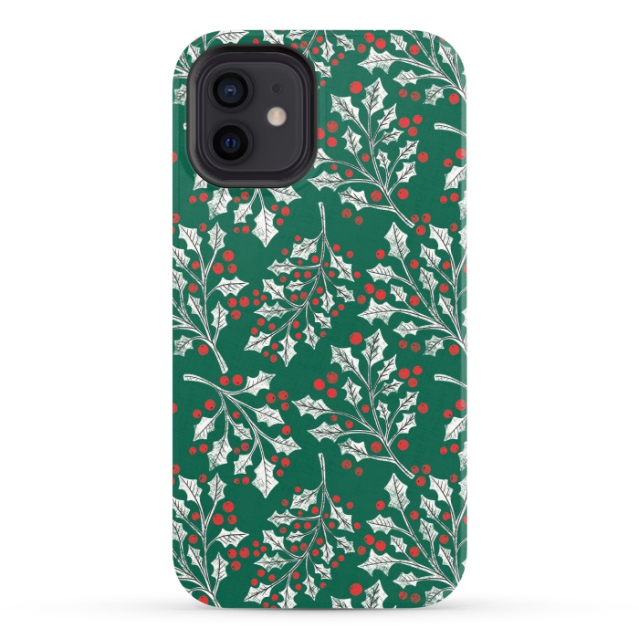 iPhone 12 StrongFit Boughs of Holly by Noonday Design