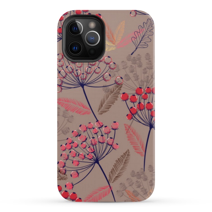 iPhone 12 Pro StrongFit cute cherry pattern  by MALLIKA