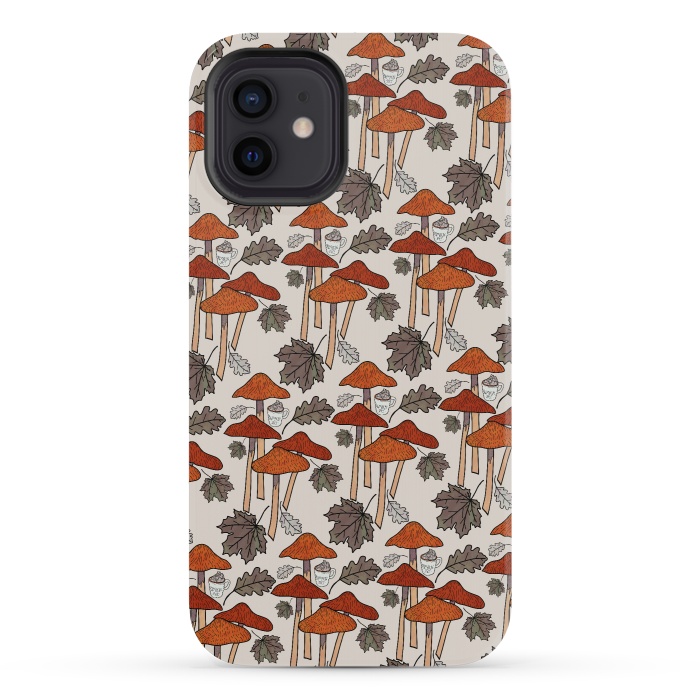 iPhone 12 mini StrongFit Autumn Mushrooms  by Steve Wade (Swade)