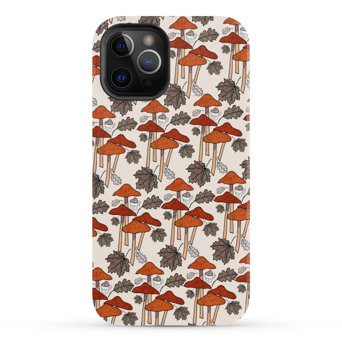iPhone 12 Pro Max StrongFit Autumn Mushrooms  by Steve Wade (Swade)