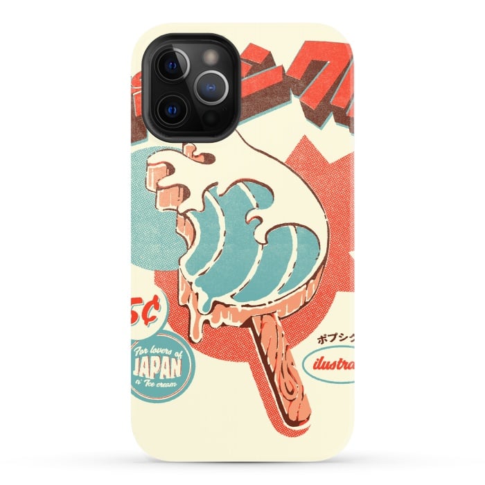 iPhone 12 Pro StrongFit Great Wave Ice Pop by Ilustrata