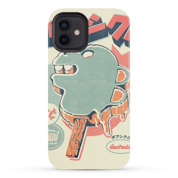 iPhone 12 mini StrongFit Kaiju Ice pop by Ilustrata