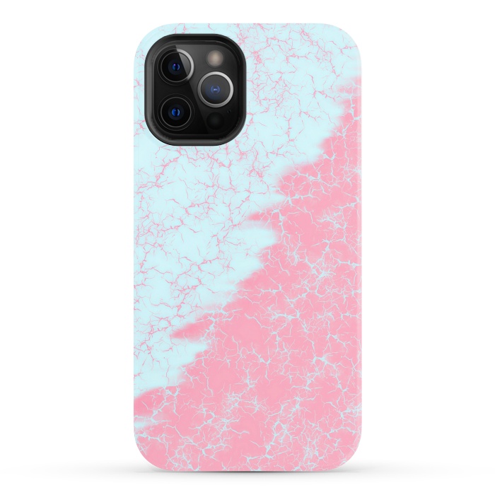iPhone 12 Pro StrongFit Light blue and pink by Jms