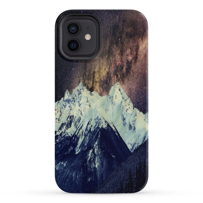iPhone 12 StrongFit Milkyway Mountain por Joanna Vog