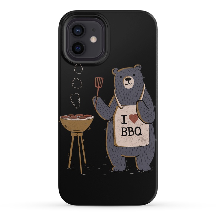 iPhone 12 mini StrongFit I Love BBQ- by eduely