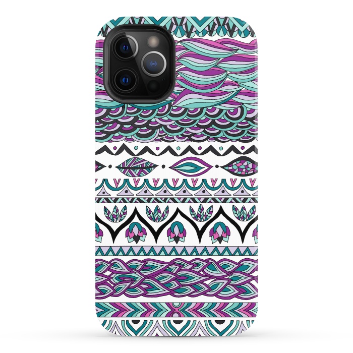 iPhone 12 Pro StrongFit Beach Paradise by Pom Graphic Design