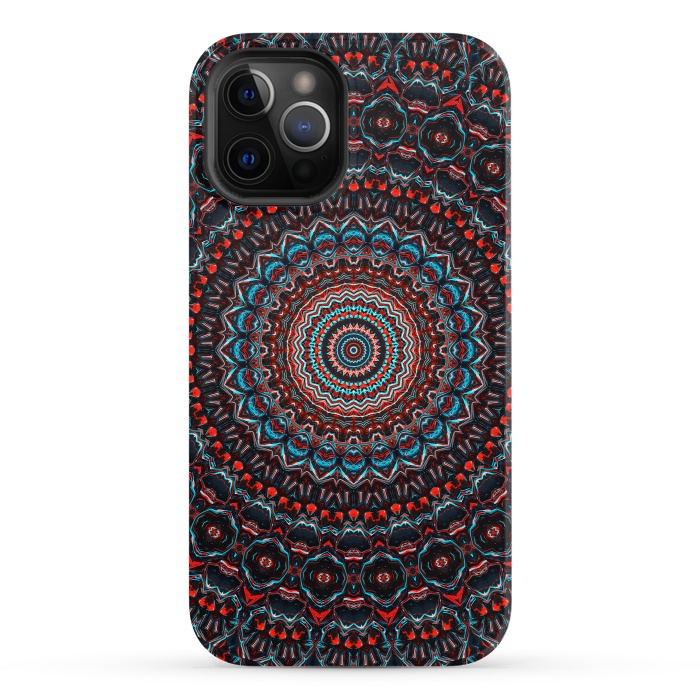 iPhone 12 Pro StrongFit Abstract Mandala by Art Design Works