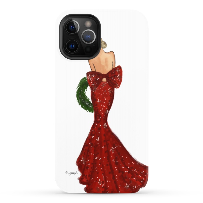 iPhone 12 Pro StrongFit Merry Christmas Darling! by Natasha Joseph Illustrations 