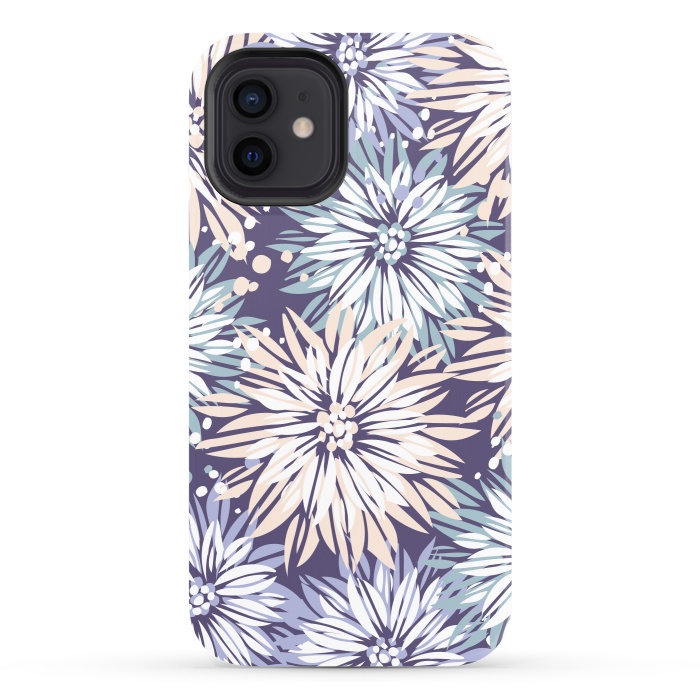 iPhone 12 StrongFit Floral Flowers by Rose Halsey
