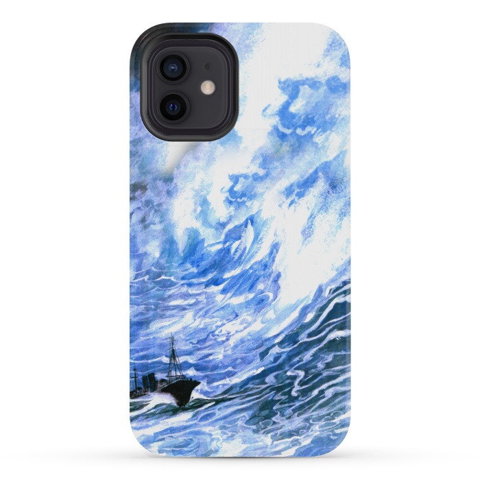iPhone 12 mini StrongFit Sea Strom by Max LeTamis