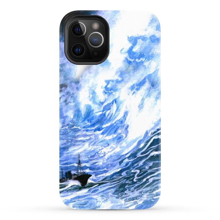 iPhone 12 Pro StrongFit Sea Strom by Max LeTamis
